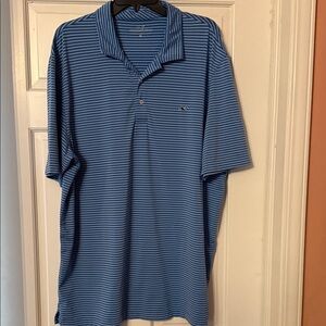 Vineyard Vines Navy and Light Blue Polo Shirt